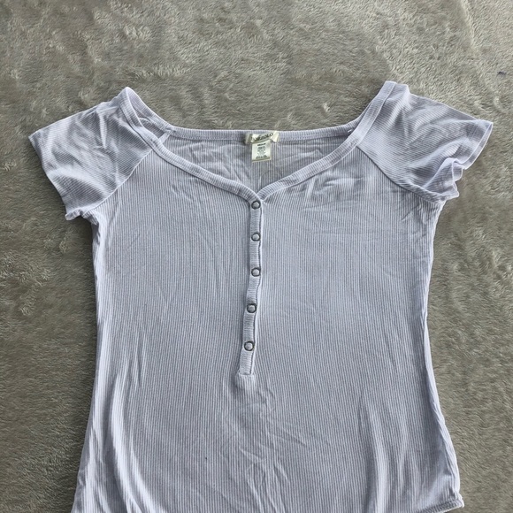 SOLD* Bozzolo Ribbed Short Sleeve Bodysuit Medium - Picture 6 of 8